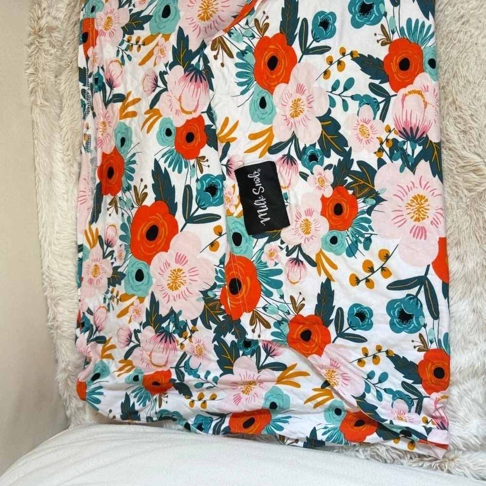 Milk Snob Floral Car Seat Cover 5-In-1 Nursing Cover Magnolia Print